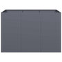 Voir la diapositive 4 : VIDAXL Jardiniere anthracite 120x80x80 cm acier