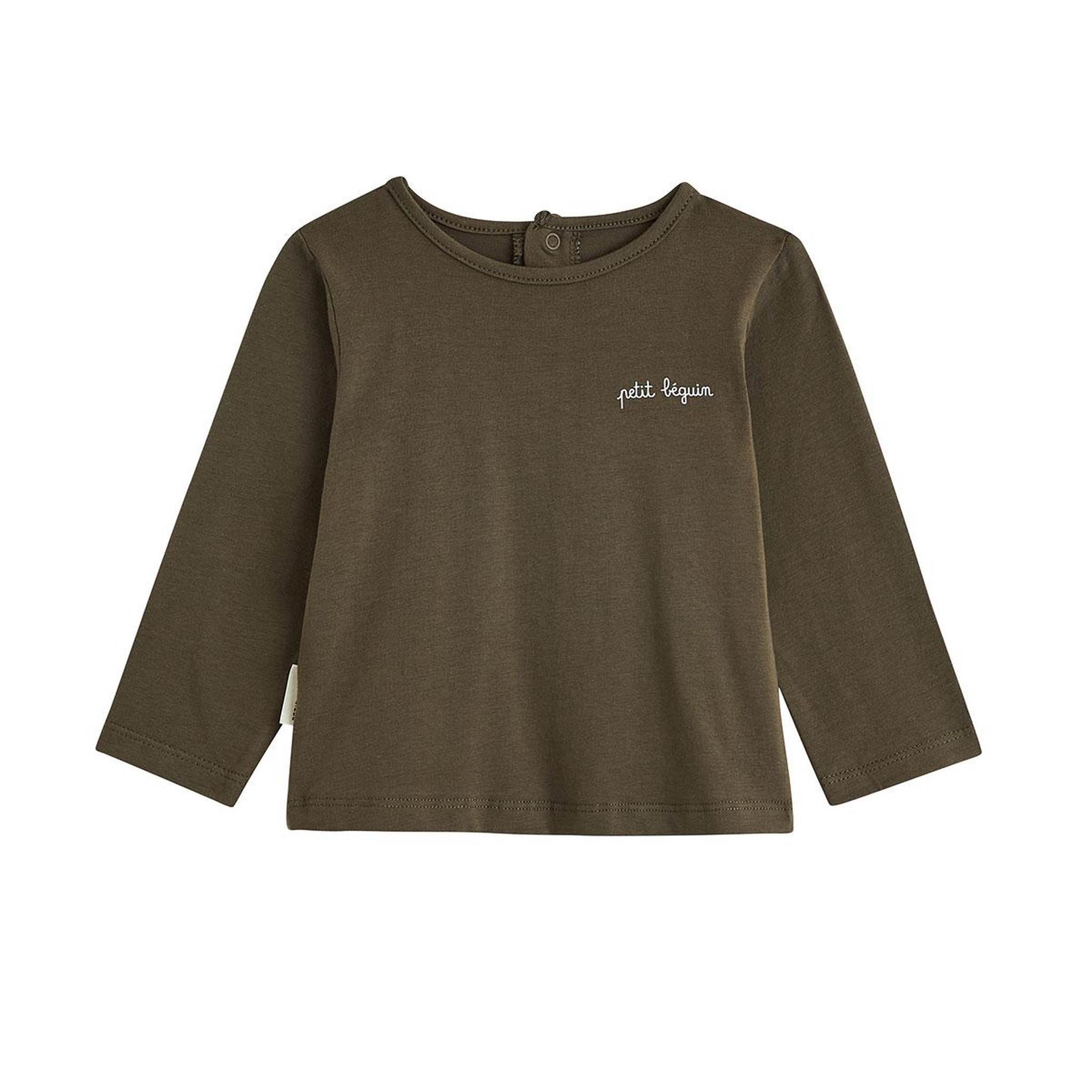 Voir la diapositive 6 : PETIT BEGUIN Lot de 3 t-shirts bébé manches longues