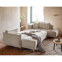 Voir la diapositive 2 : BEST MOBILIER Lena - canapé panoramique d'angle droit 7 places - convertible avec coffre - en velours côtelé