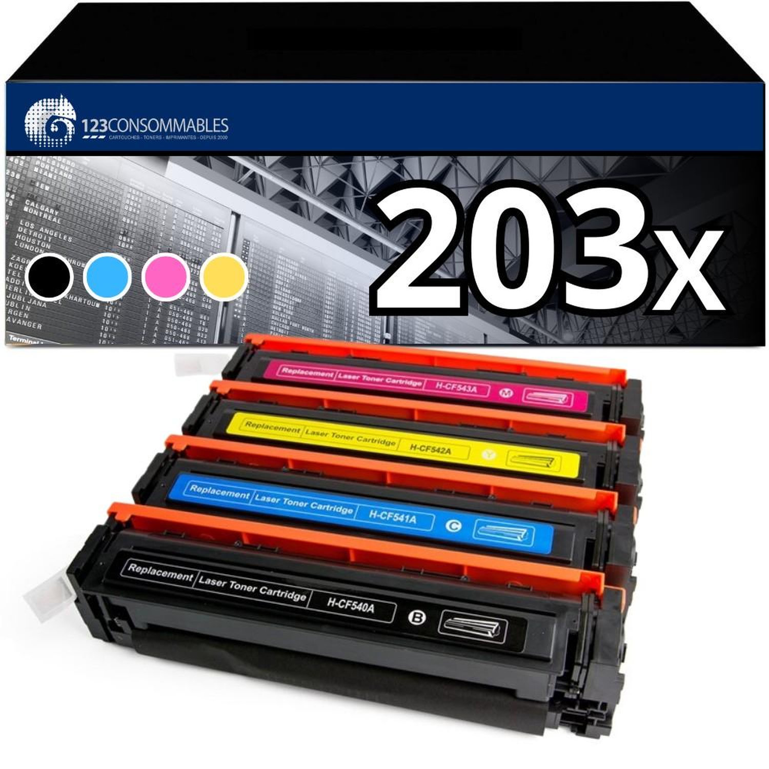 Pack 4 Toners compatibles HP Neuf - vue 3