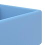 VIDAXL Lavabo carre a trop-plein Bleu clair mat 41x41 cm Ceramique