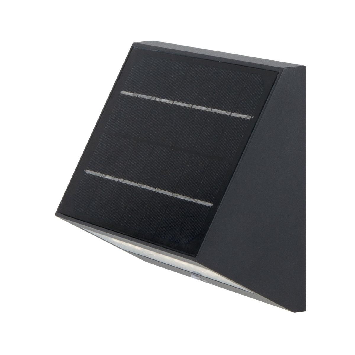 Lumisky Applique murale solaire ECOSTEP Noir Aluminium H14,1cm