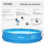 Voir la diapositive 6 : tectake Piscine ronde bleu