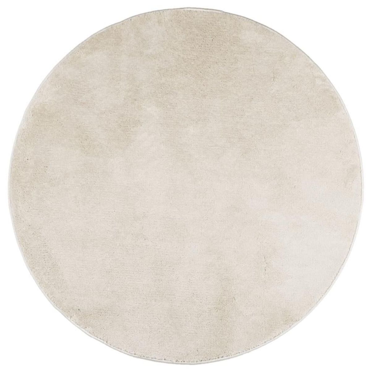 VIDAXL Tapis OVIEDO a poils courts beige Ø 120 cm