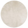 Voir la diapositive 2 : VIDAXL Tapis OVIEDO a poils courts beige Ø 120 cm