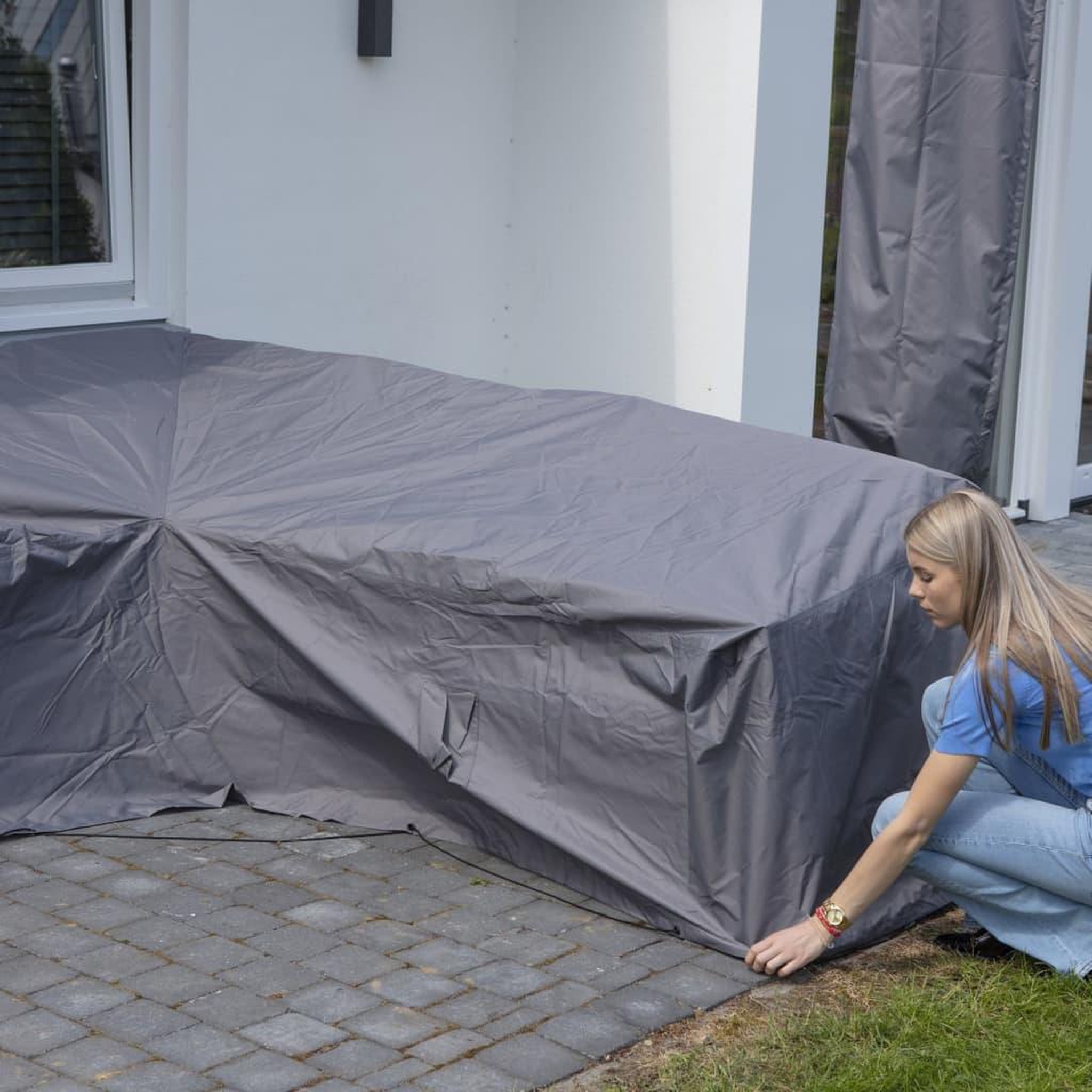 Voir la diapositive 4 : MADISON Madison Housse de meubles d'exterieur 270 x 270 x 70 cm Gris