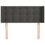 Voir la diapositive 3 : VIDAXL Tete de lit avec oreilles Gris fonce 103x16x78/88 cm Velours