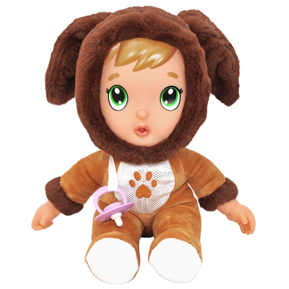 One Two Fun Mon bébé au coeur tout doux avec pyjama peluche chien