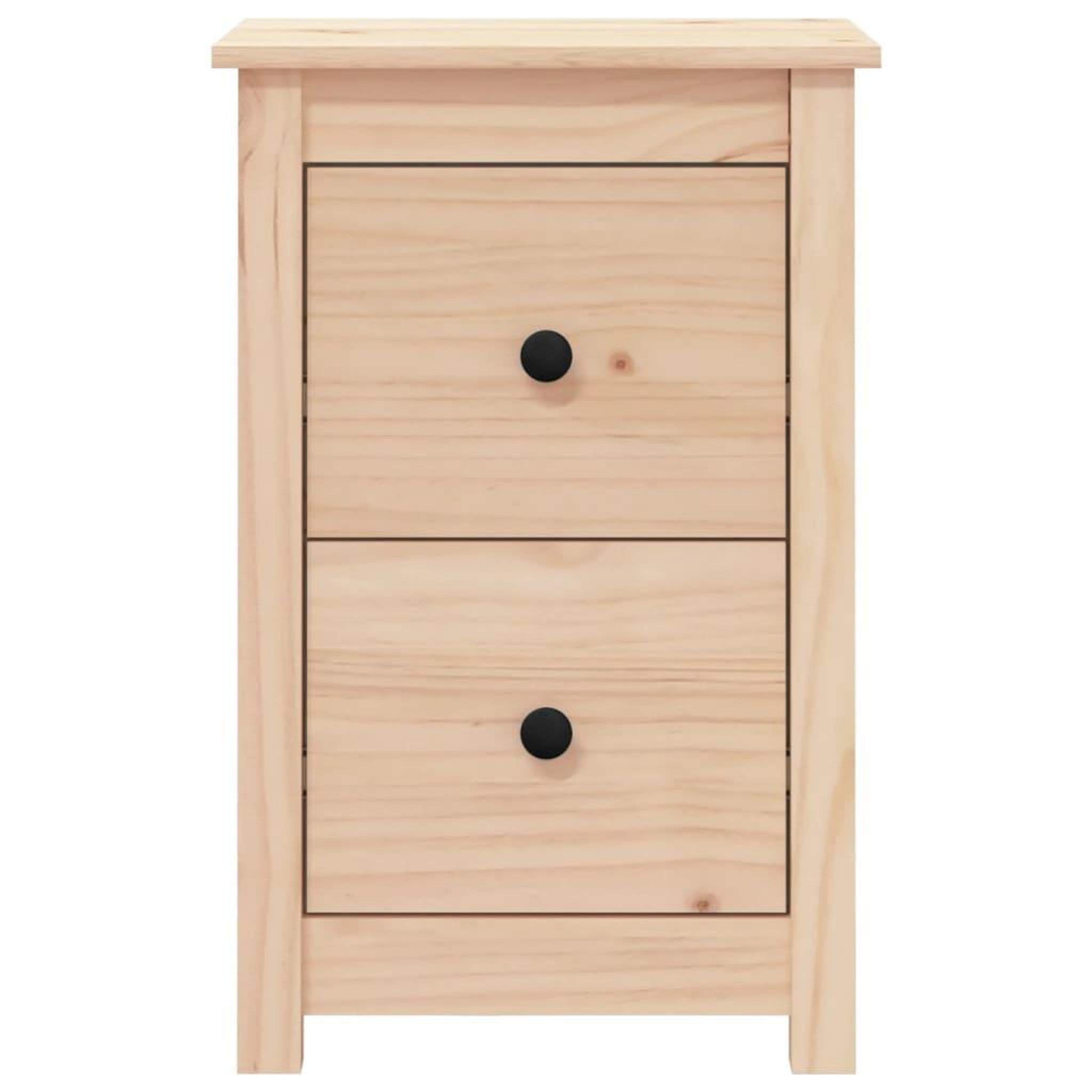 Voir la diapositive 3 : VIDAXL Table de chevet 40x35x61,5 cm Bois de pin massif