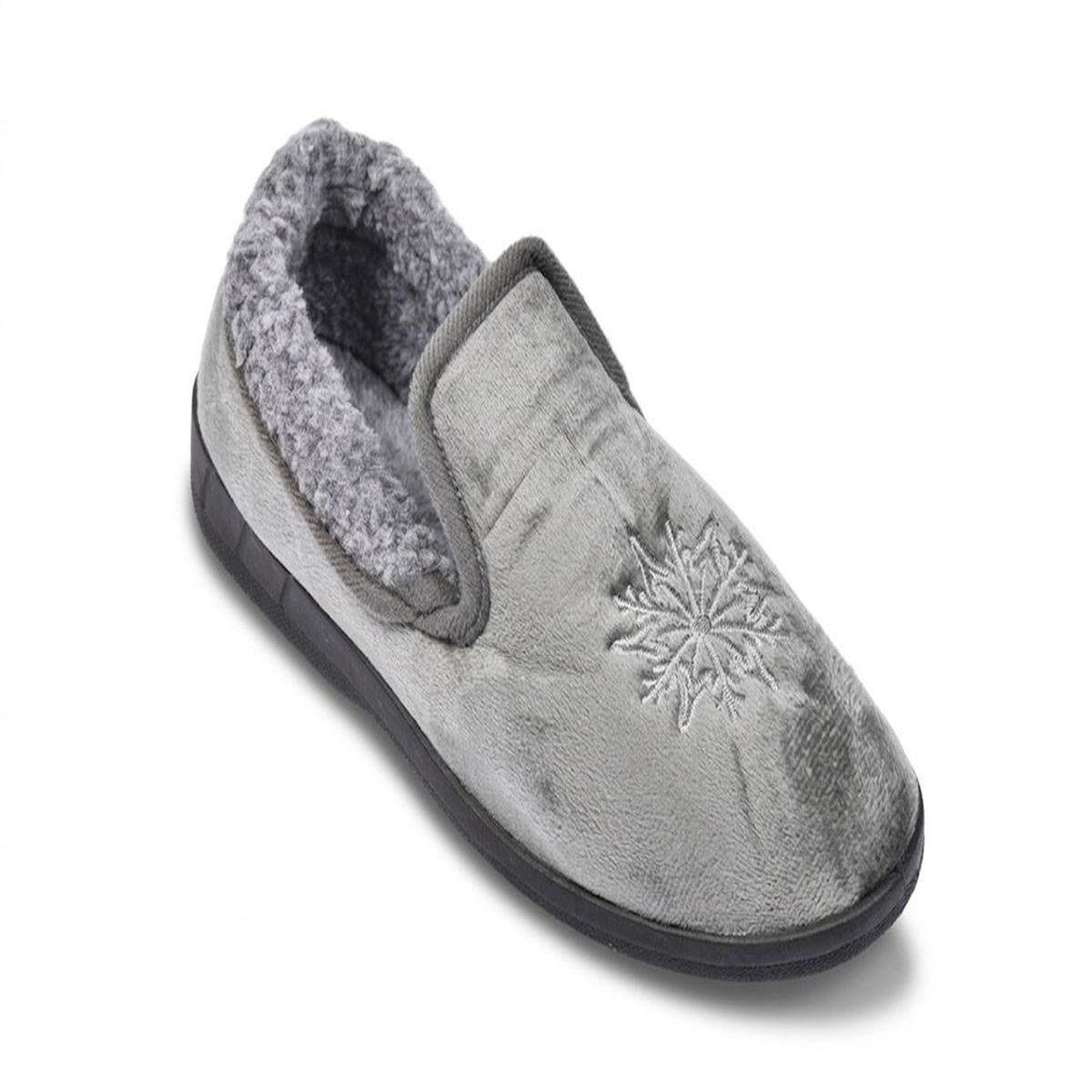 OZABI OZABI Pantoufles Femme Velours Charentaises Chaudes Antidérapantes