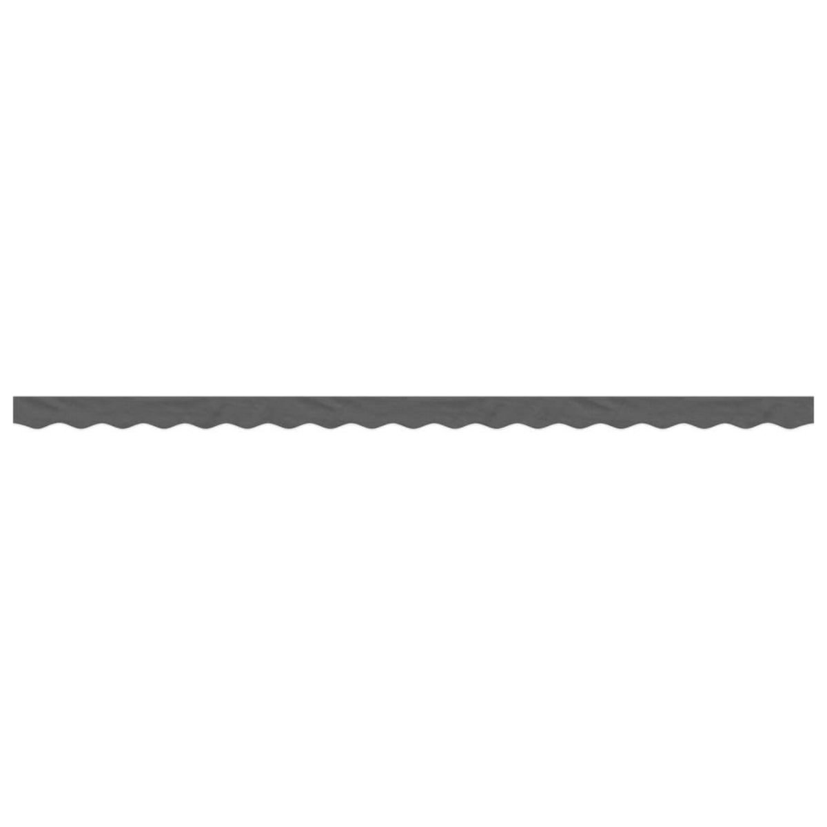 VIDAXL Tissu de remplacement de cantonniere d'auvent rayure anthracite