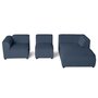 Voir la diapositive 3 : LISA DESIGN Suaro - canapé modulable d'angle droit 4 places en tissu texturé