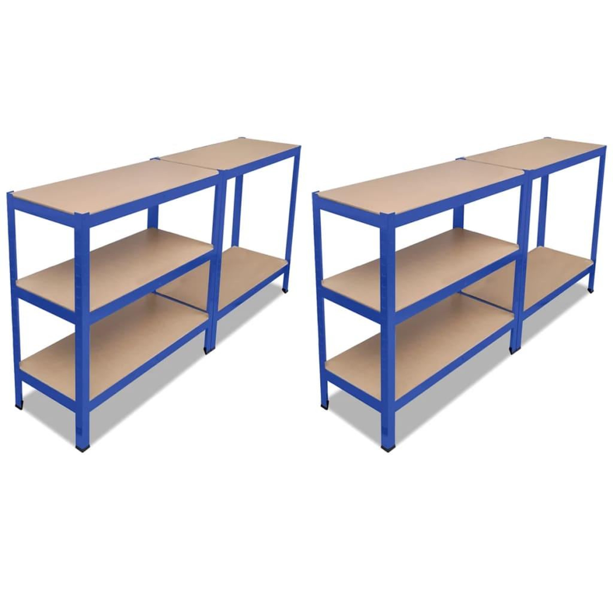Voir la diapositive 2 : VIDAXL Etagere de rangement 2 pcs Bleu