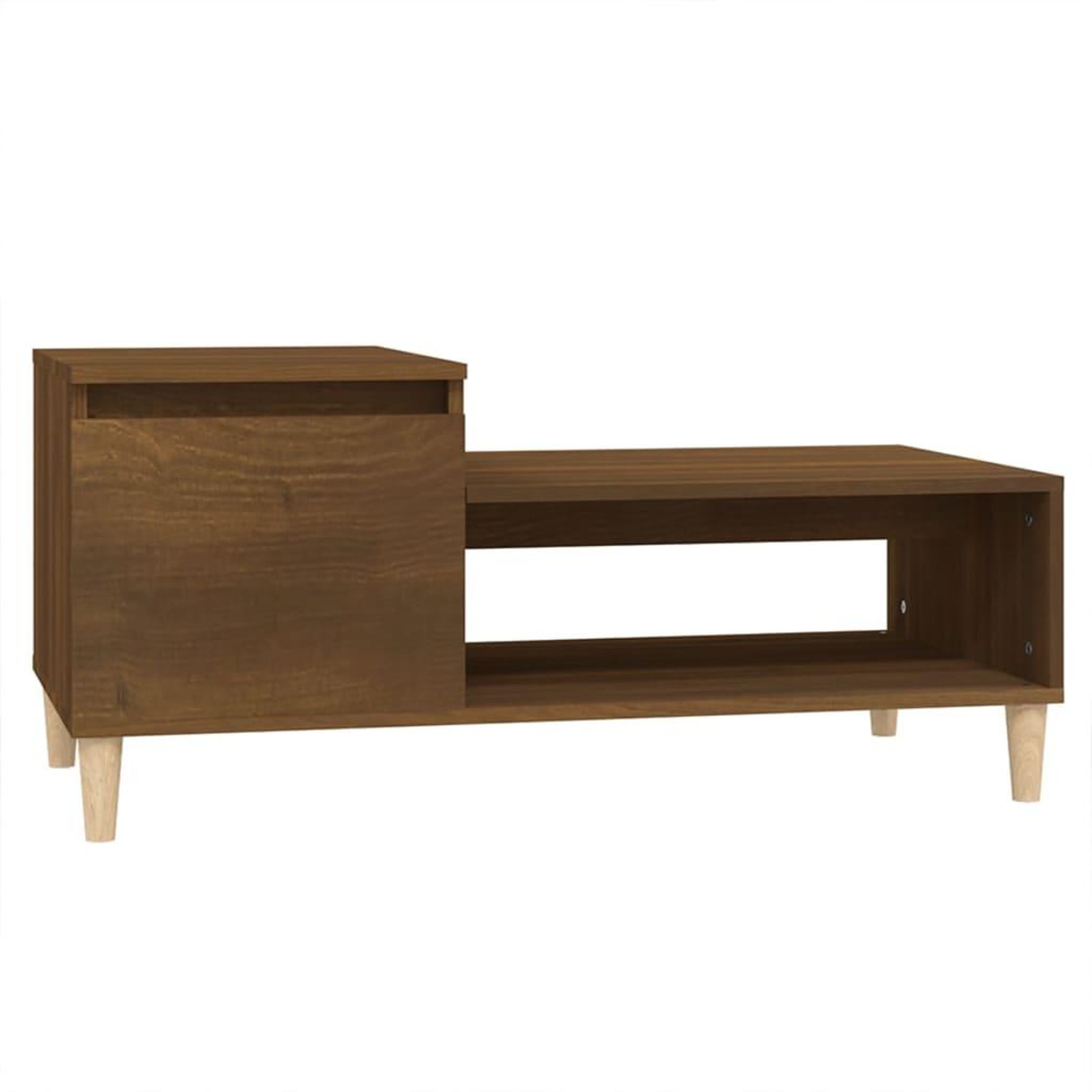 Voir la diapositive 2 : VIDAXL Table basse Chene marron 100x50x45 cm Bois d'ingenierie