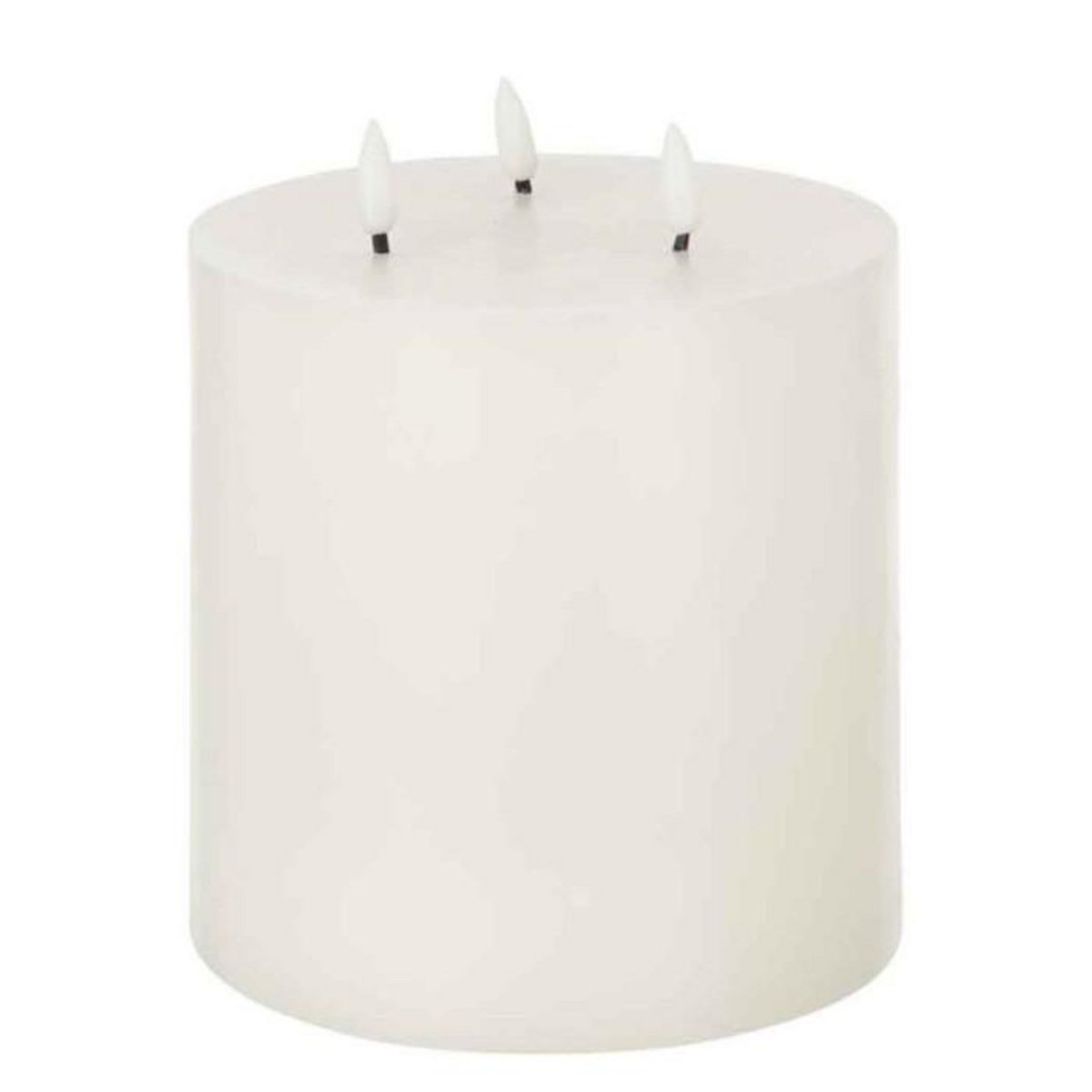 Paris Prix Bougie Led Déco  3 Flammes  18cm Blanc