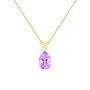 Voir la diapositive 1 : L'ATELIER D'AZUR Collier - Pendentif Or 18 Carats 750/000 Jaune Améthyste Goutte - Femme