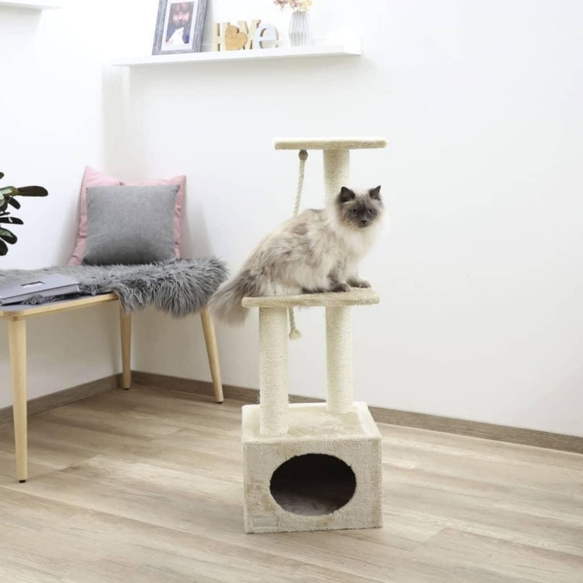 KERBL Kerbl Arbre a chat Platin Pro 106 cm Beige