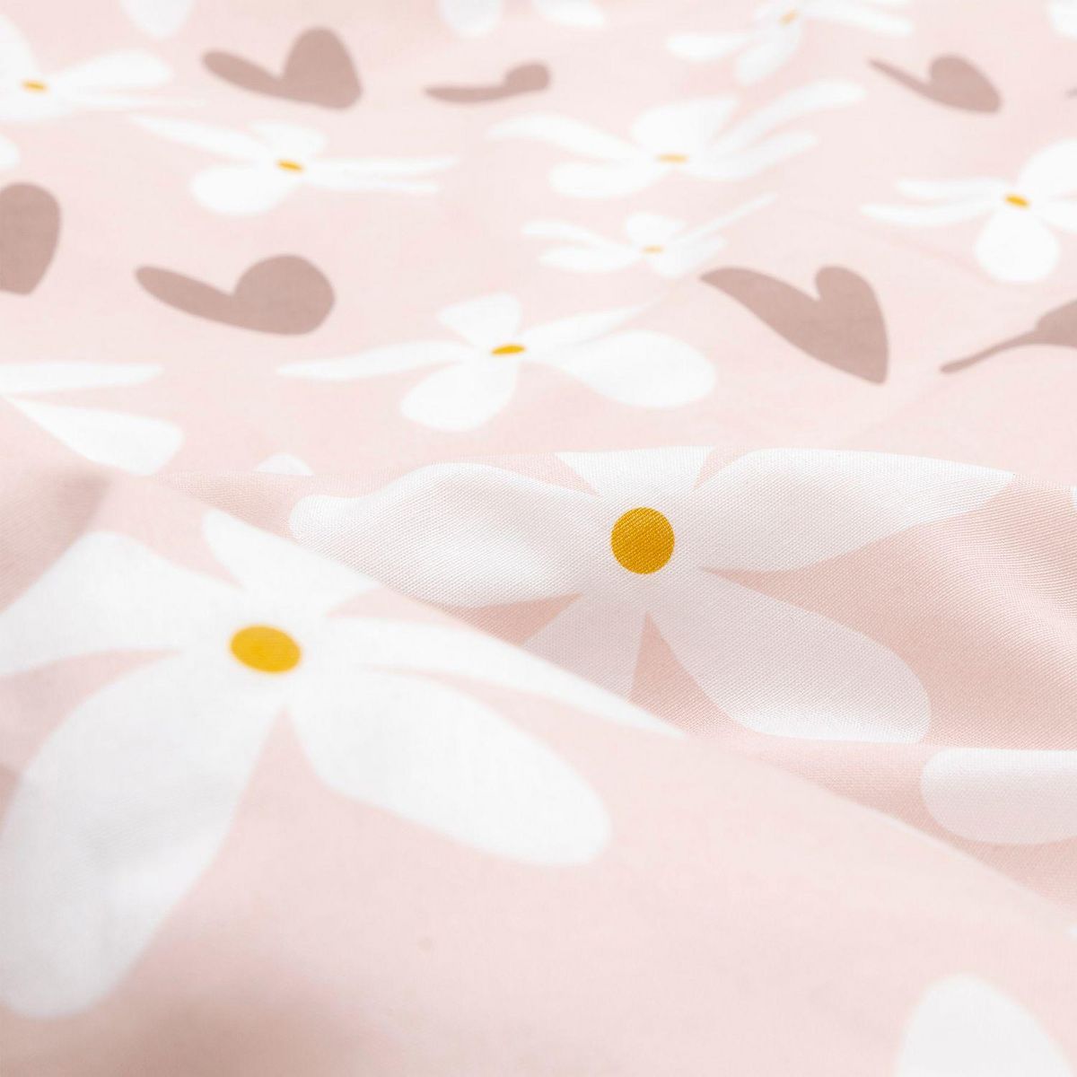 ATMOSPHERA Parure de lit enfant motifs cœurs BILLIE - 48 fils/cm² - 140 x 200 cm