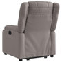 Voir la diapositive 5 : VIDAXL Fauteuil inclinable taupe tissu