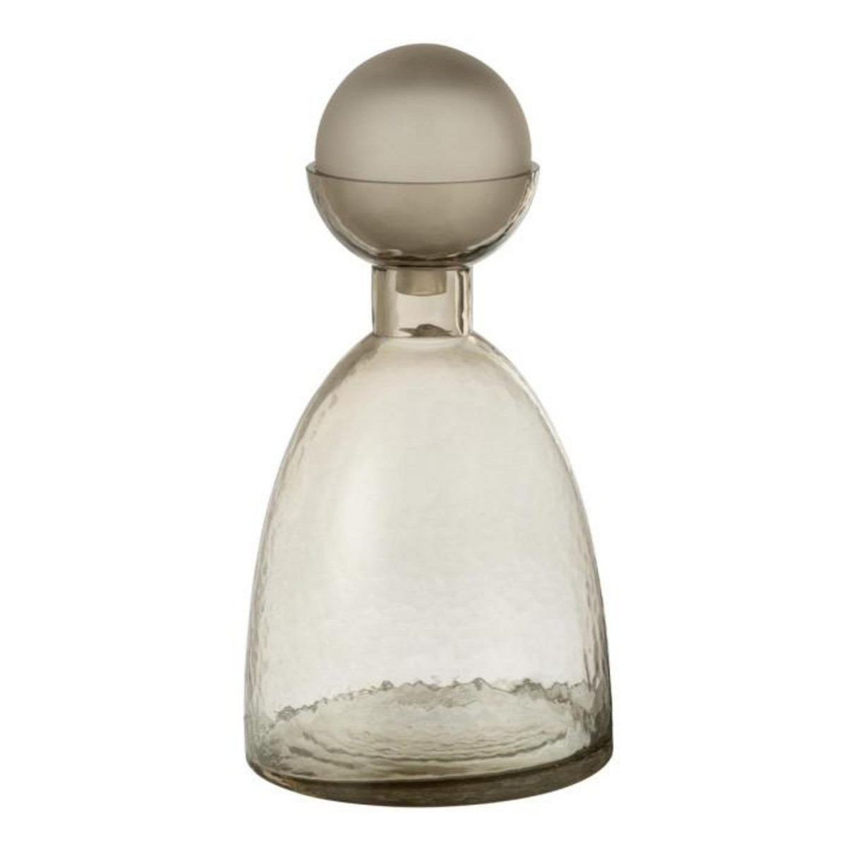 Paris Prix Vase Bouteille Bouchon en Verre  Yoko  34cm Grège