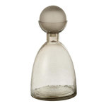 Paris Prix Vase Bouteille Bouchon en Verre  Yoko  34cm Grège