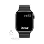 IBROZ Bracelet Apple Watch Cuir Loop 42/44/45mm noir