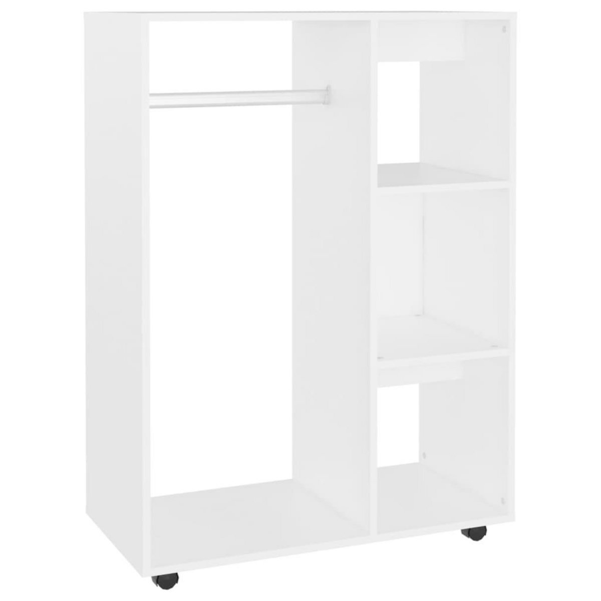 VIDAXL Garde-robe Blanc 80x40x110 cm Bois d'ingenierie