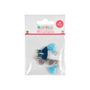Voir la diapositive 2 : Paris Prix Lot de 6 Mini Pompons  Bijoux  1cm Bleu & Gris
