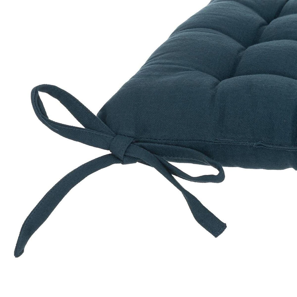 ATMOSPHERA Galette de Chaise  Loria  38x38cm Bleu Égéen