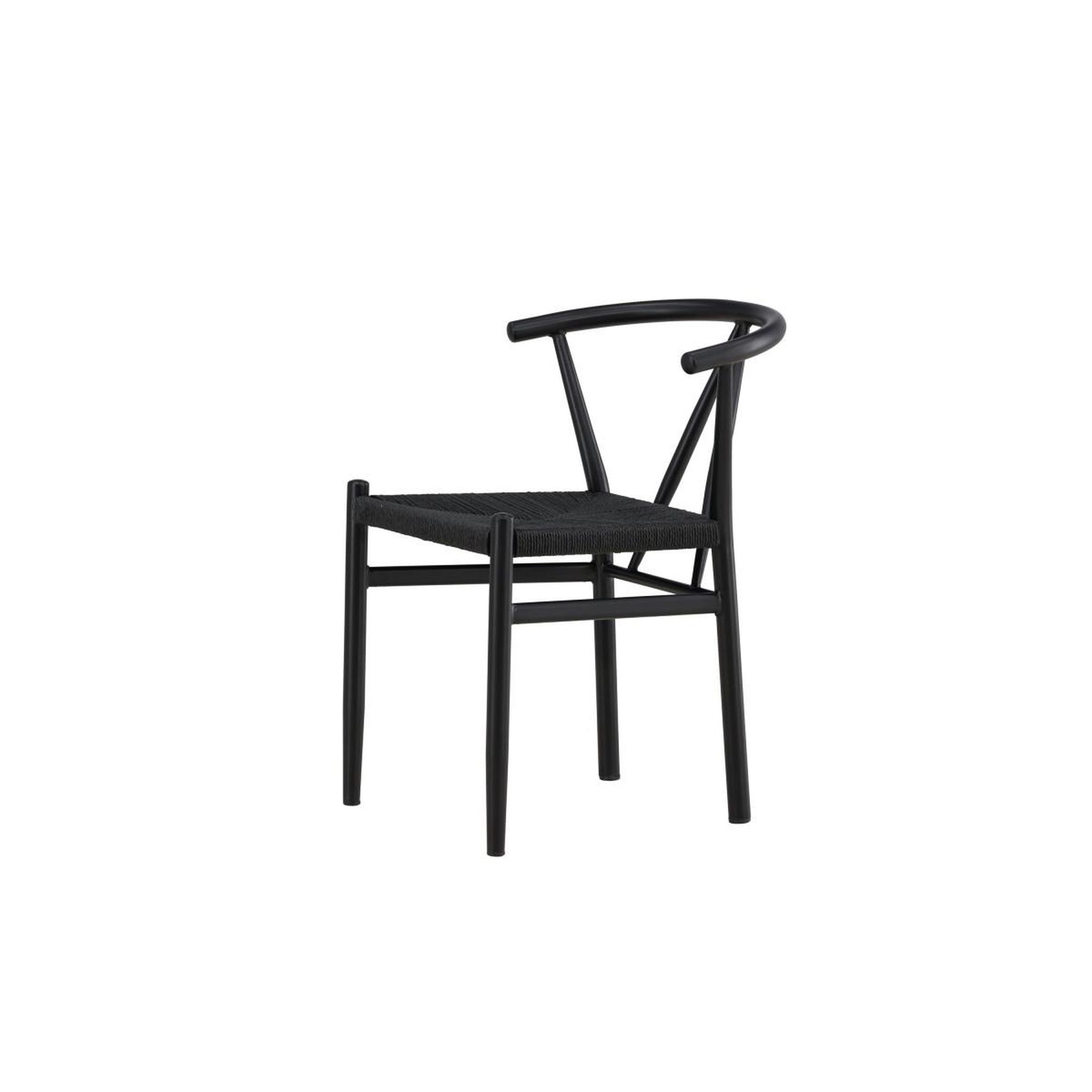Voir la diapositive 4 : Paris Prix Chaise en assise tressée  alfons  72cm noir