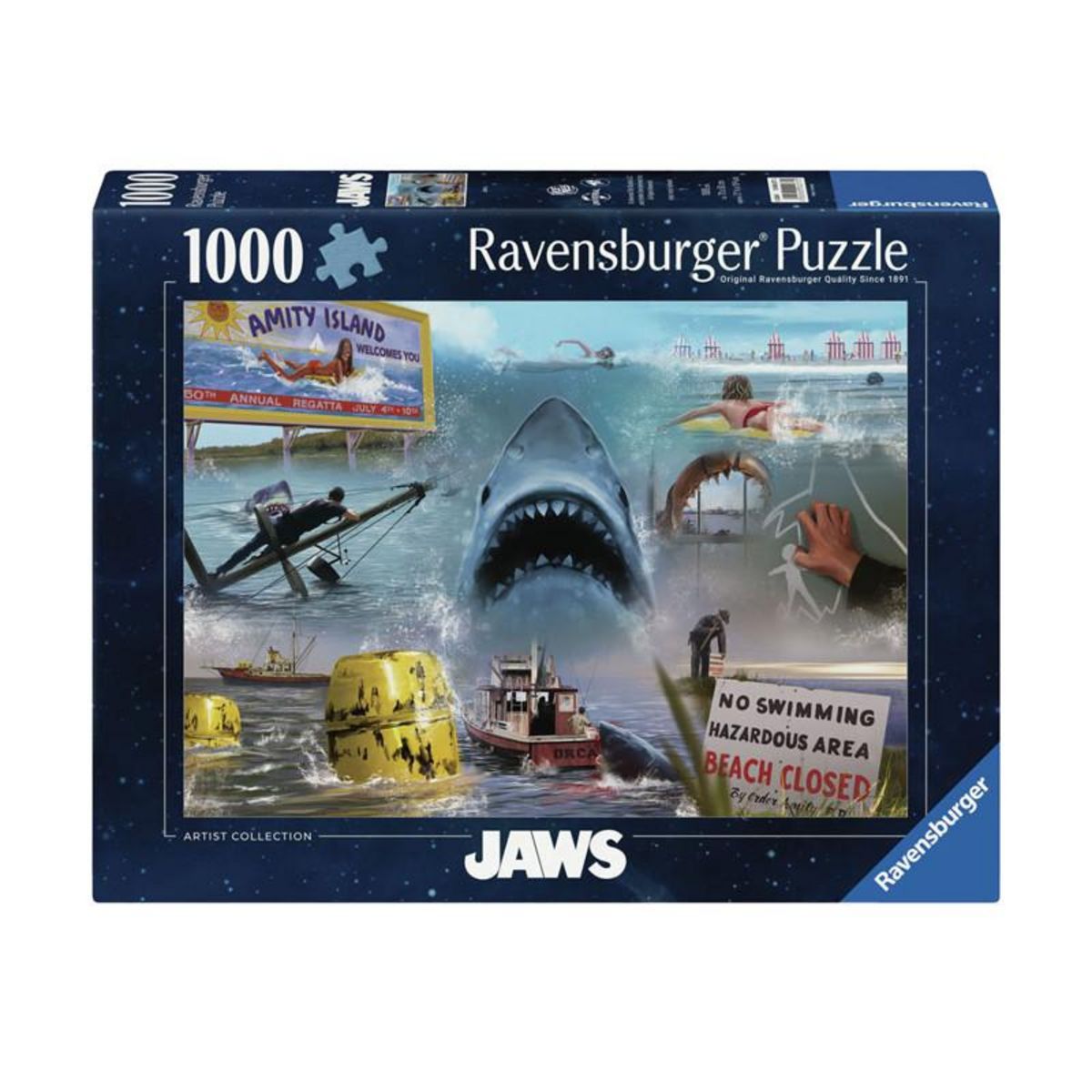 RAVENSBURGER Ravensburger - Jigsaw puzzle Jaws, 1000 pcs. 120002772