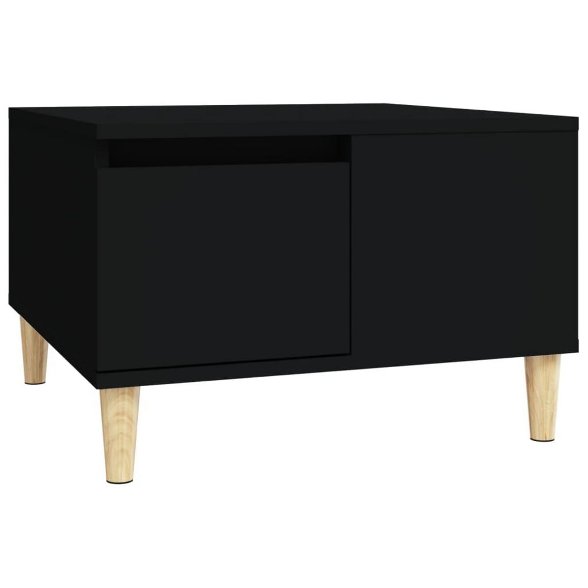 VIDAXL Table basse noir 55x55x36,5 cm bois d'ingenierie