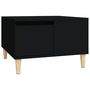 Voir la diapositive 2 : VIDAXL Table basse noir 55x55x36,5 cm bois d'ingenierie
