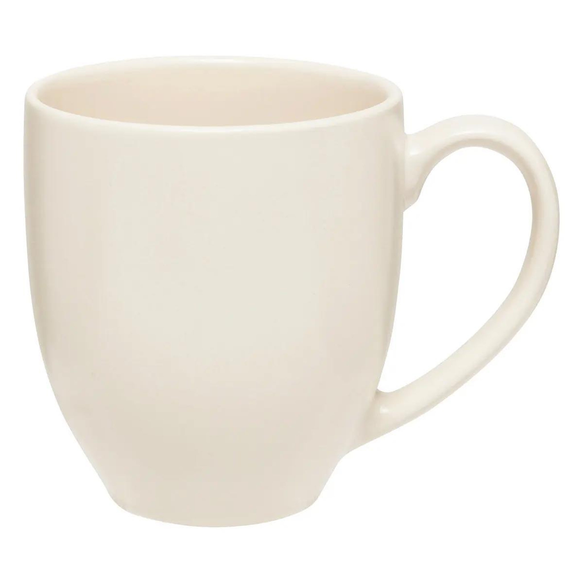 Voir la diapositive 2 : SECRET DE GOURMET Lot de 6 mugs en céramique  maé  48cl blanc