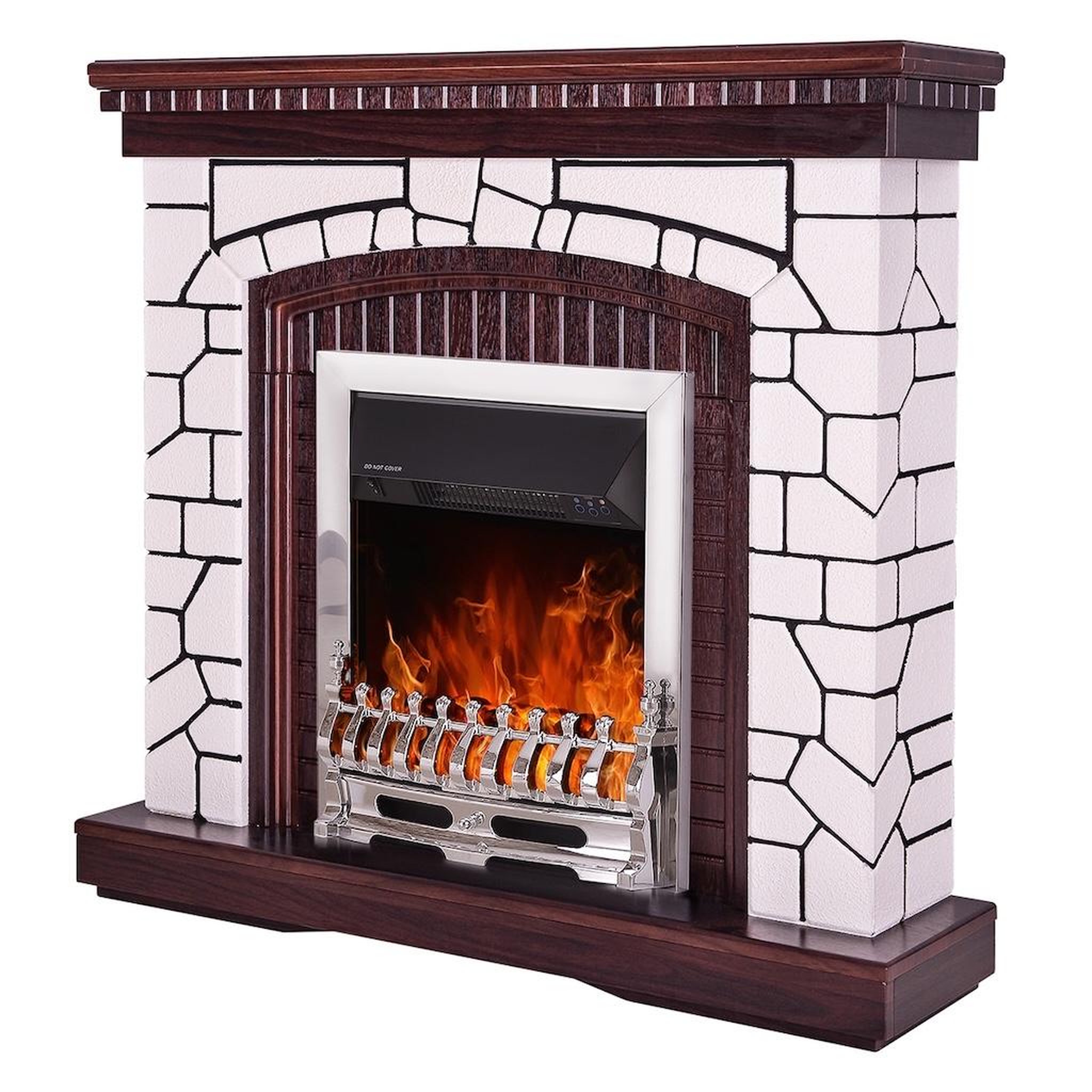 ARTFLAME Cheminée électrique - natali & galileo silver - 2000w - écran led - télécommande