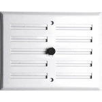 CENTRALE BRICO Grille d'aération aluminium laqué, L.13 x l.17 cm