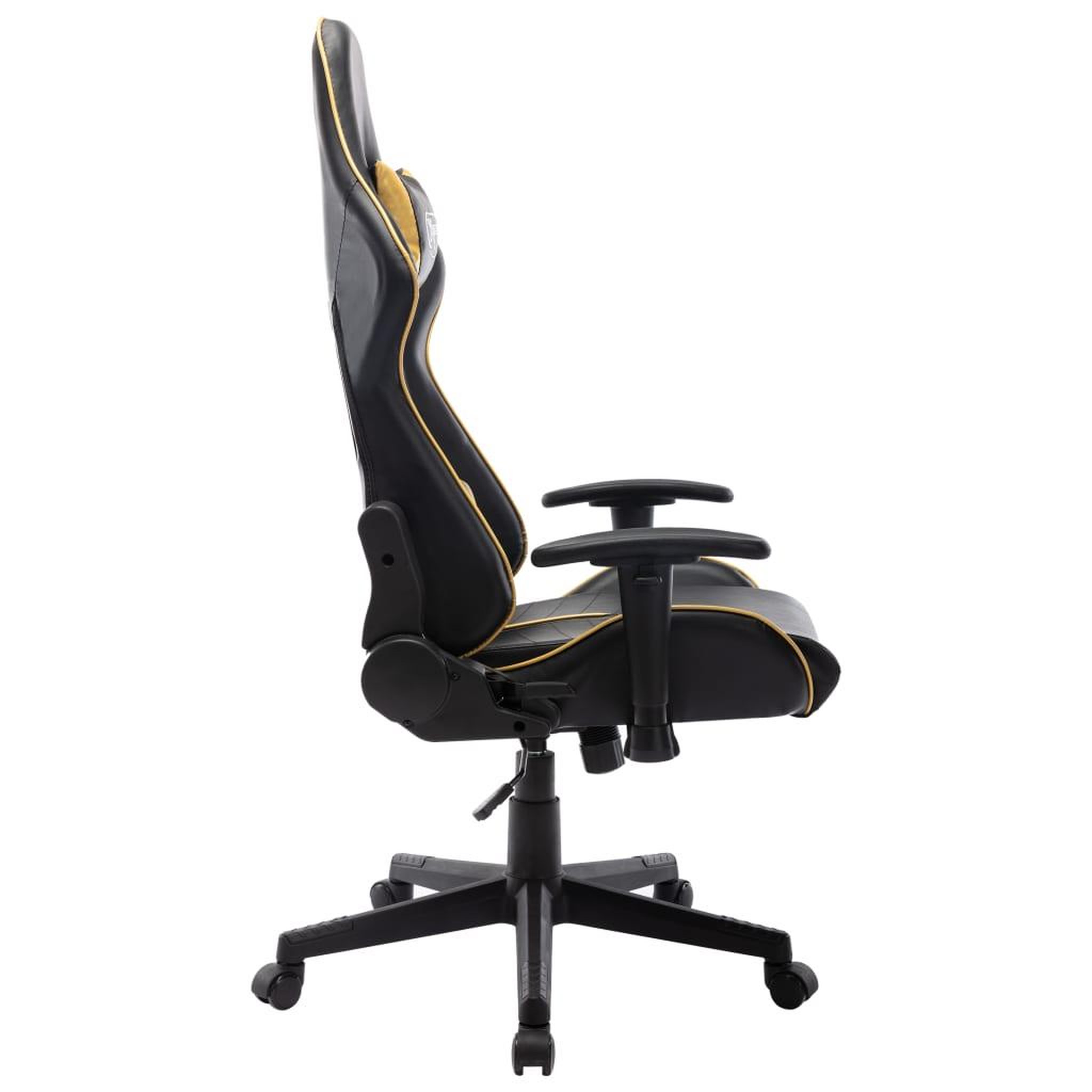 Voir la diapositive 3 : VIDAXL Chaise de jeu Noir et dore Cuir artificiel