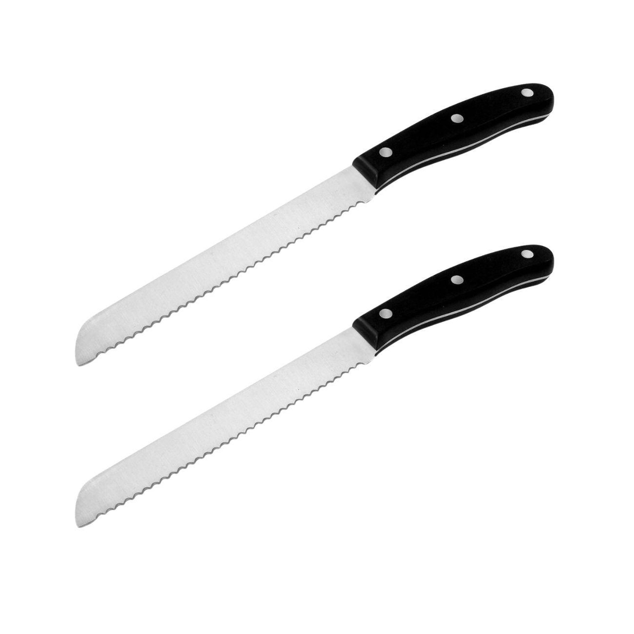 NIROSTA Set de 2 couteaux à pain 31 cm en inox nirosta fit