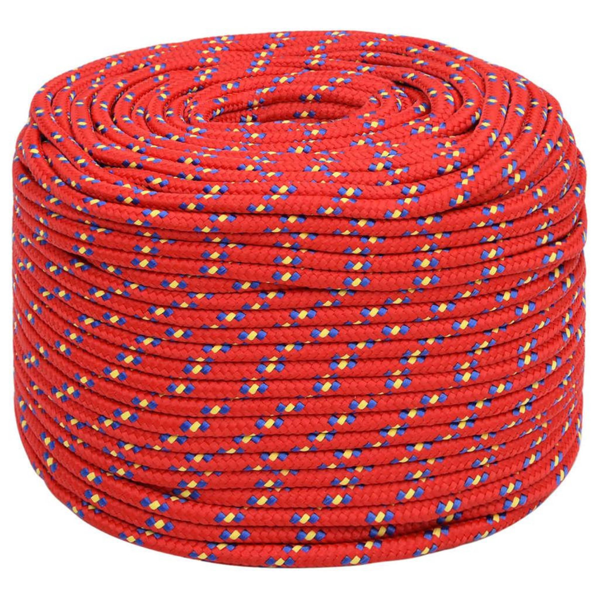 VIDAXL Corde de bateau Rouge 10 mm 100 m Polypropylene