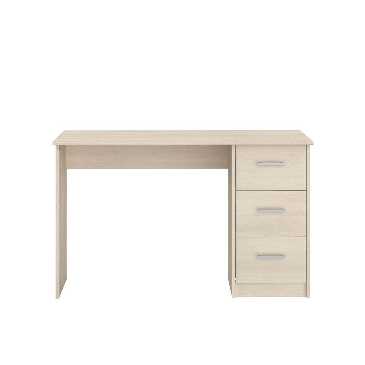 Bureau enfant droit 3 tiroirsL121 x H74 x P55cm STUDY