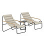 Voir la diapositive 1 : Paris Prix Salon de Jardin Lounge  Ithaka  100cm Beige & Noir