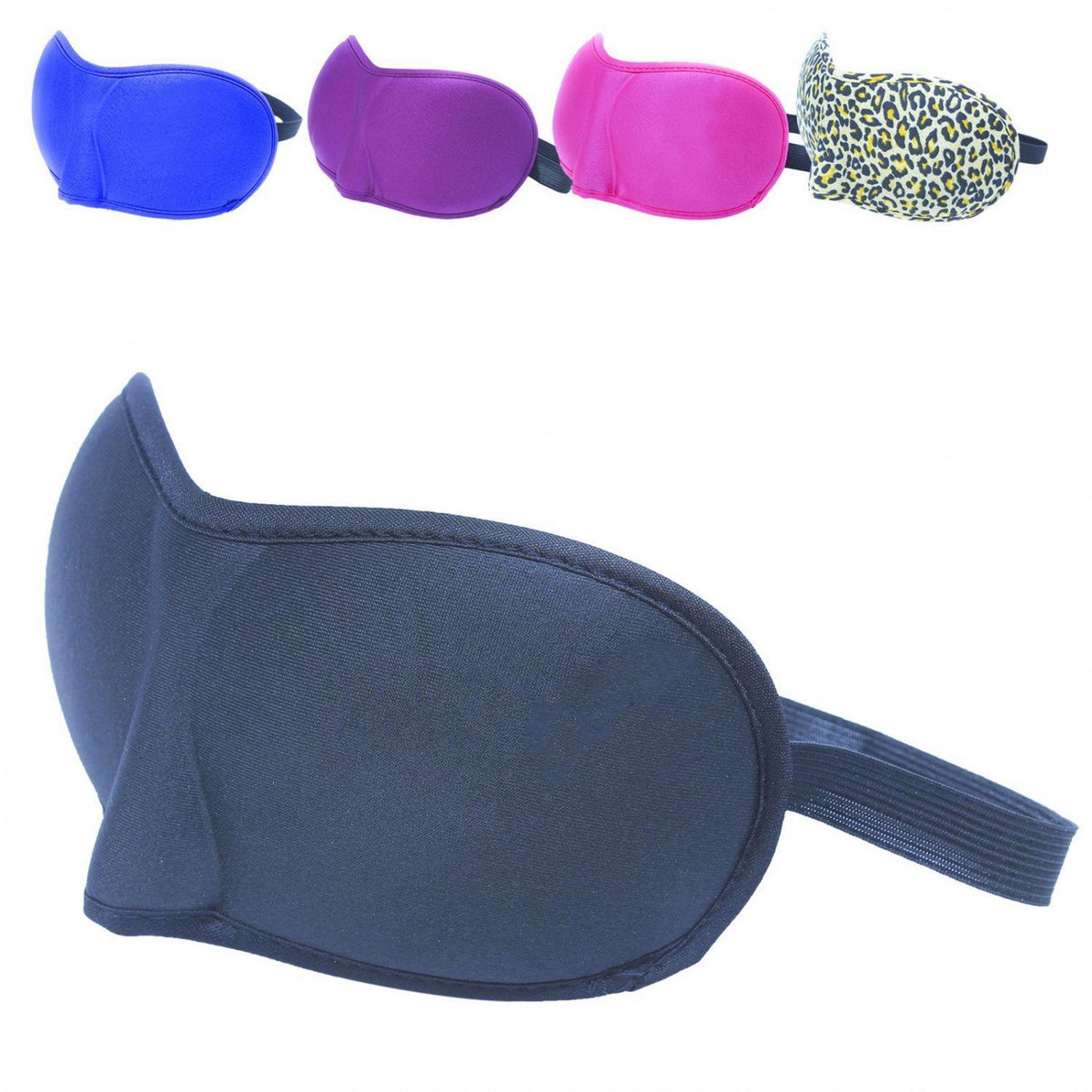 VIVEZEN Lot de 2 masques de nuit, sommeil, voyage avec serre tête élastique