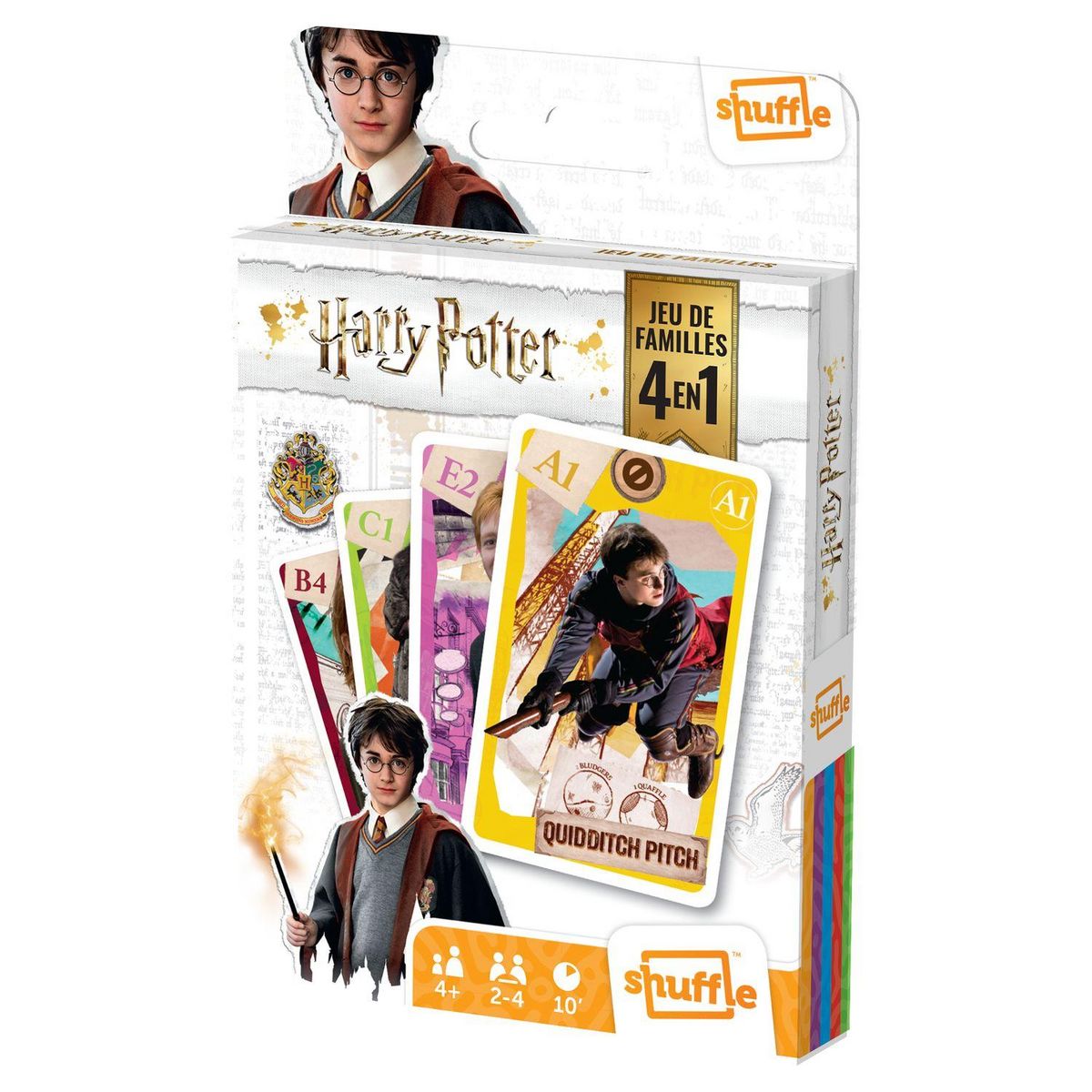 CARTAMUNDI Jeu de Famille Harry Potter - Jeu de cartes 4 en 1