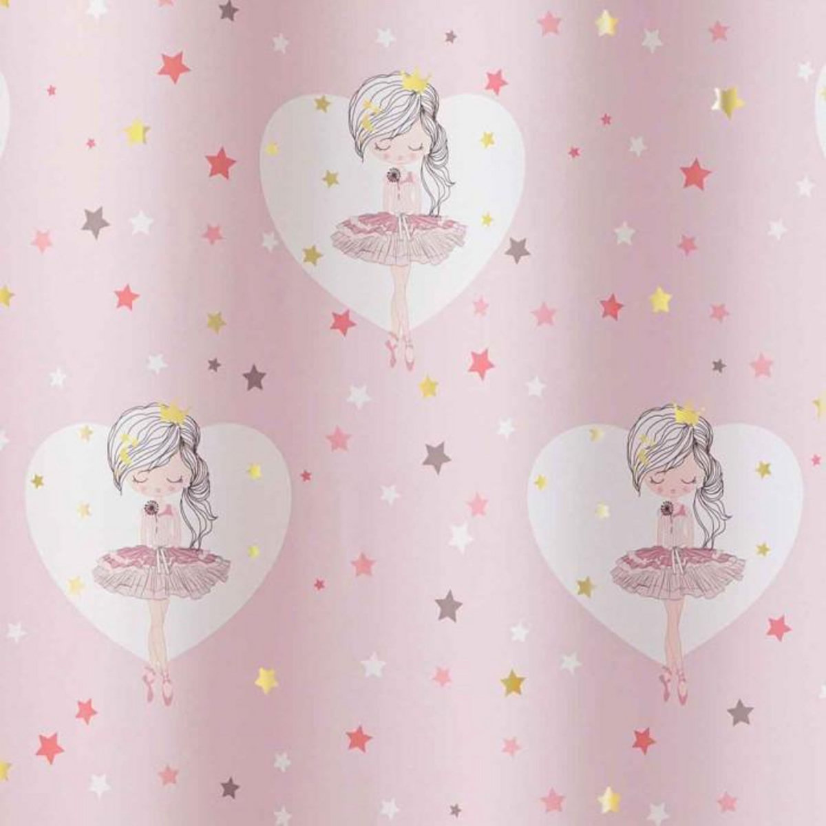 Paris Prix Rideau Enfant  Petite Étoile  140x260cm Rose
