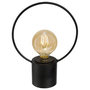 Voir la diapositive 1 : ATMOSPHERA Lampe à Poser en Métal  Cerceau  26cm Noir
