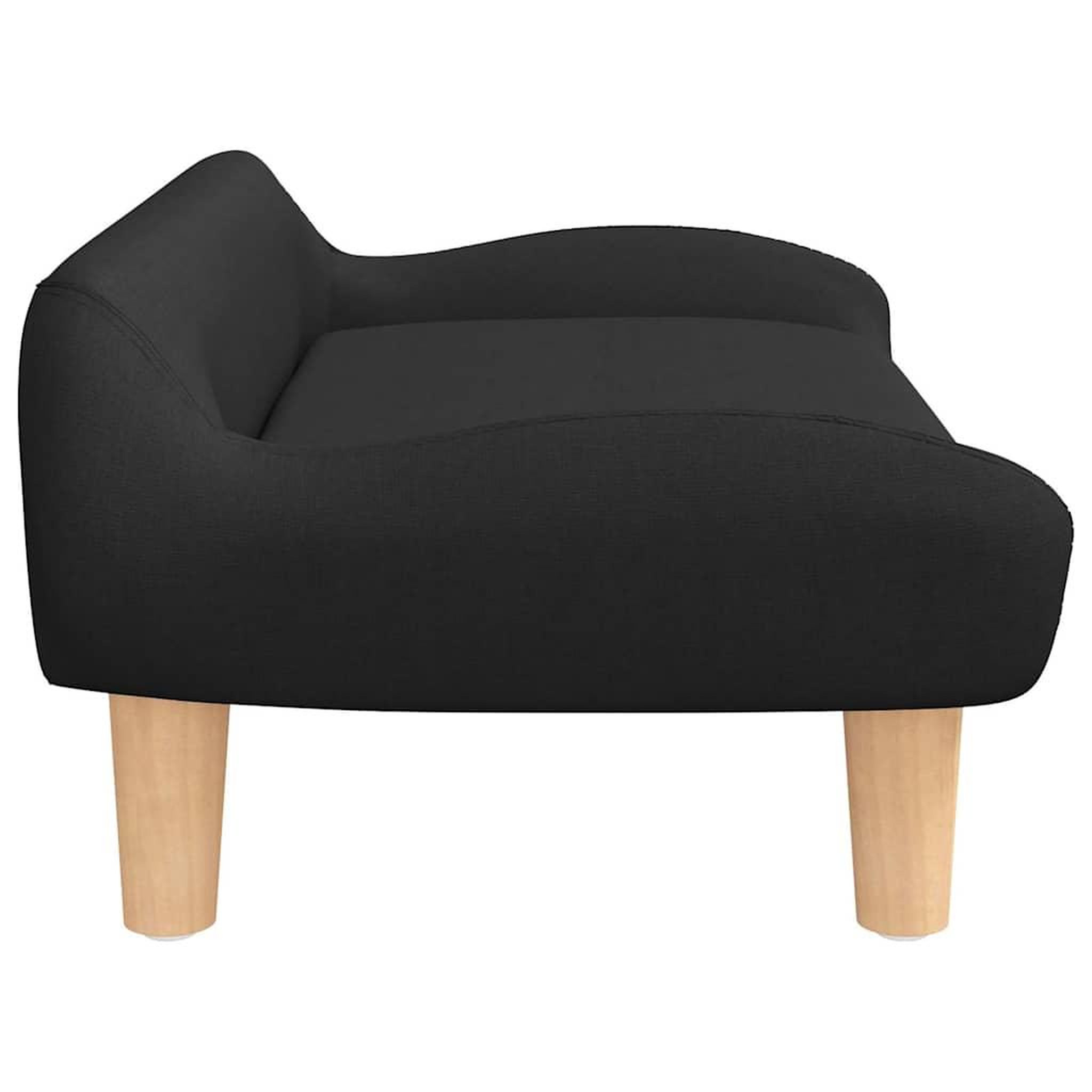 Voir la diapositive 4 : VIDAXL Lit pour chien noir 70x40x24 cm tissu