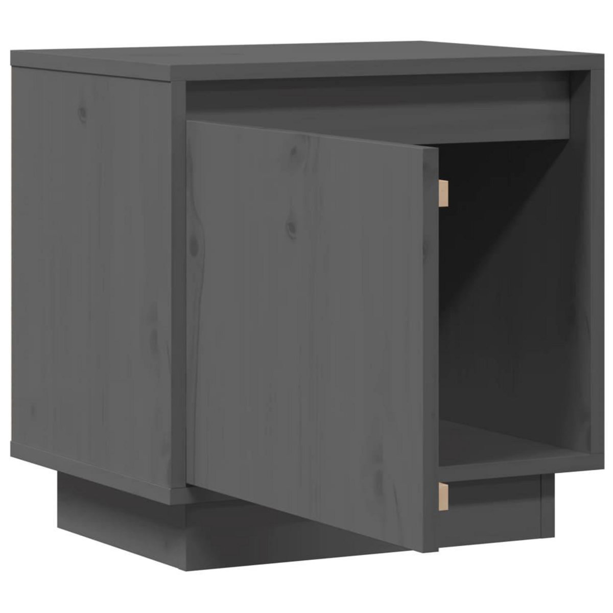 VIDAXL Table de chevet Gris 40x30x40 cm Bois de pin solide