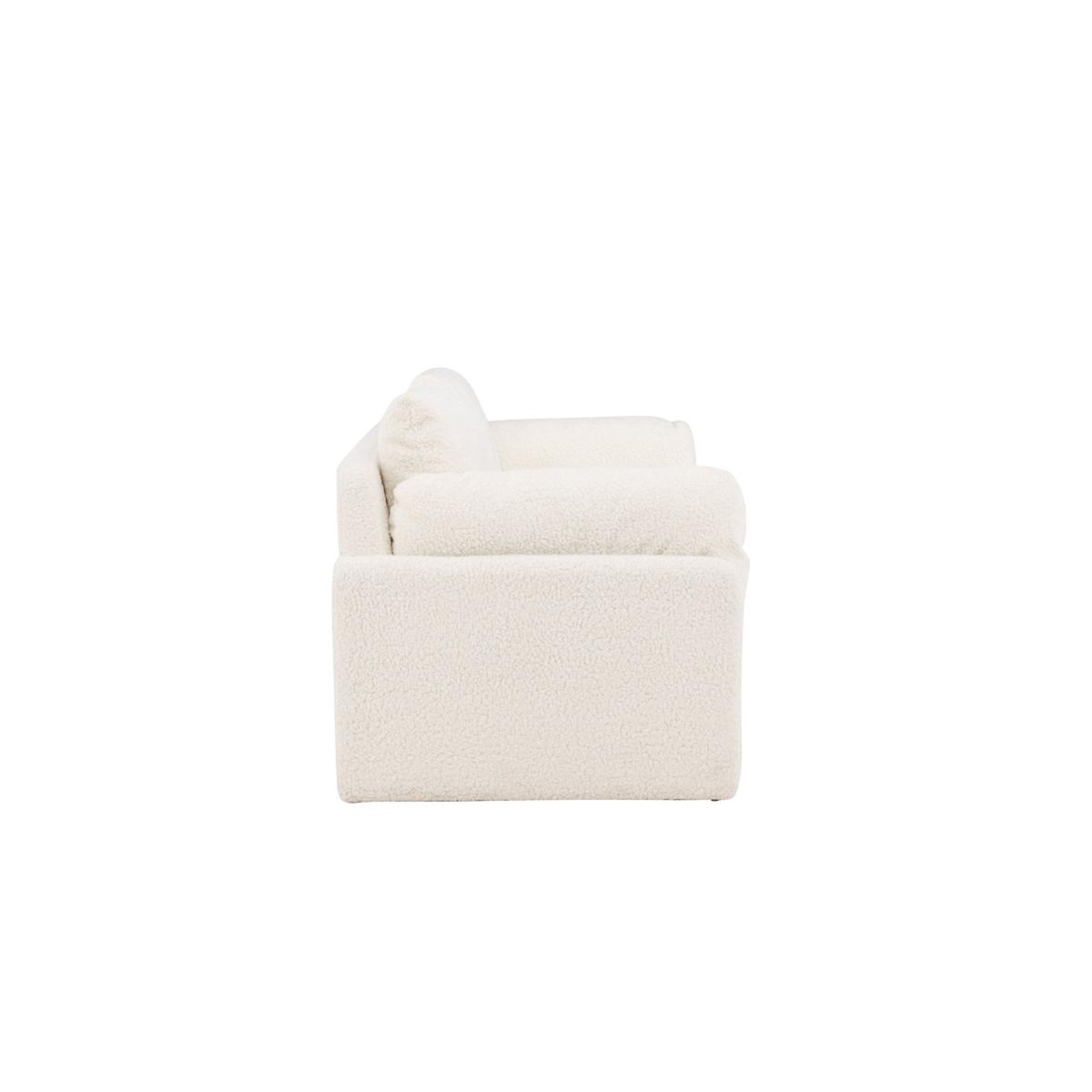 Voir la diapositive 4 : Paris Prix Canapé 2 places bouclette  vindel  184cm blanc