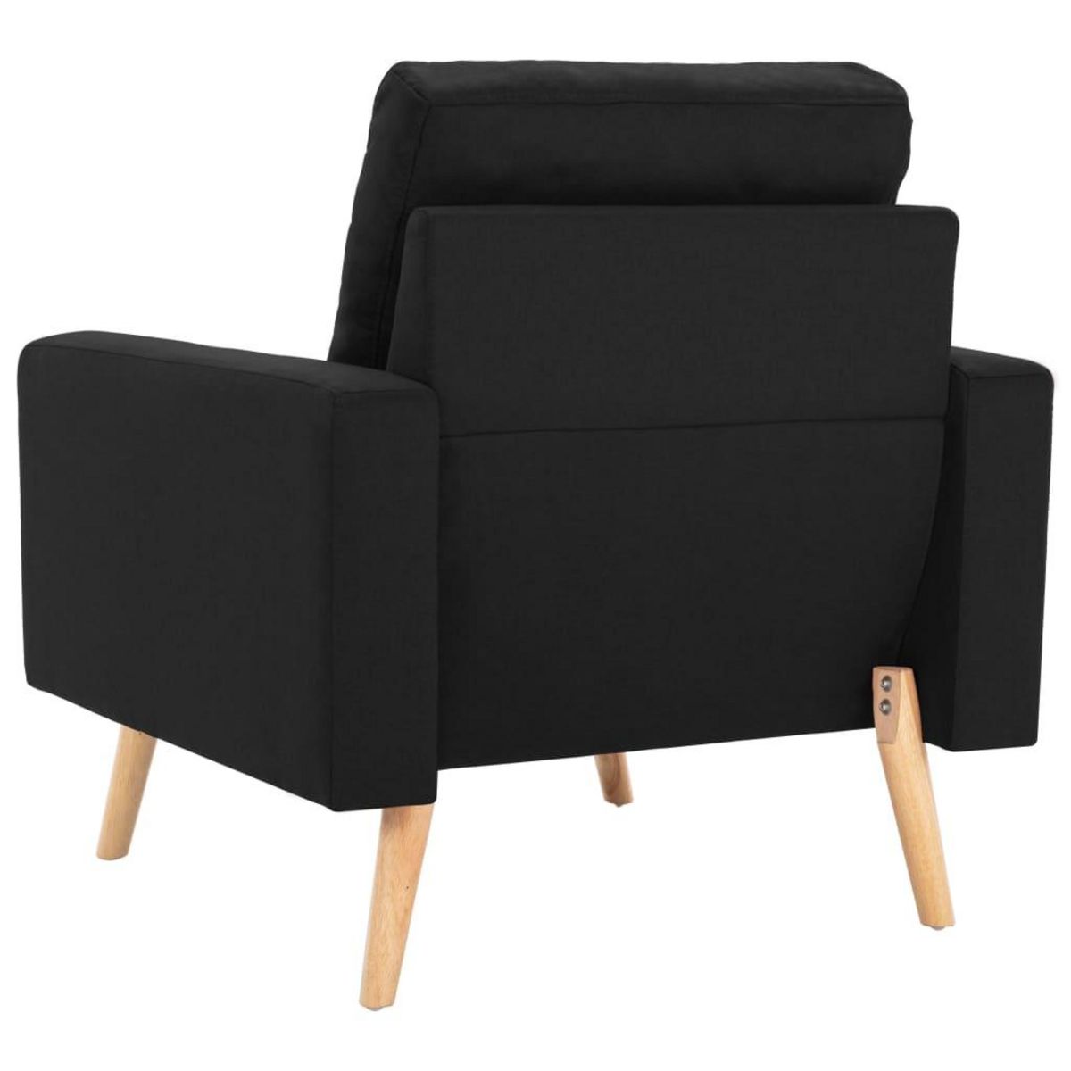 VIDAXL Fauteuil Noir Tissu