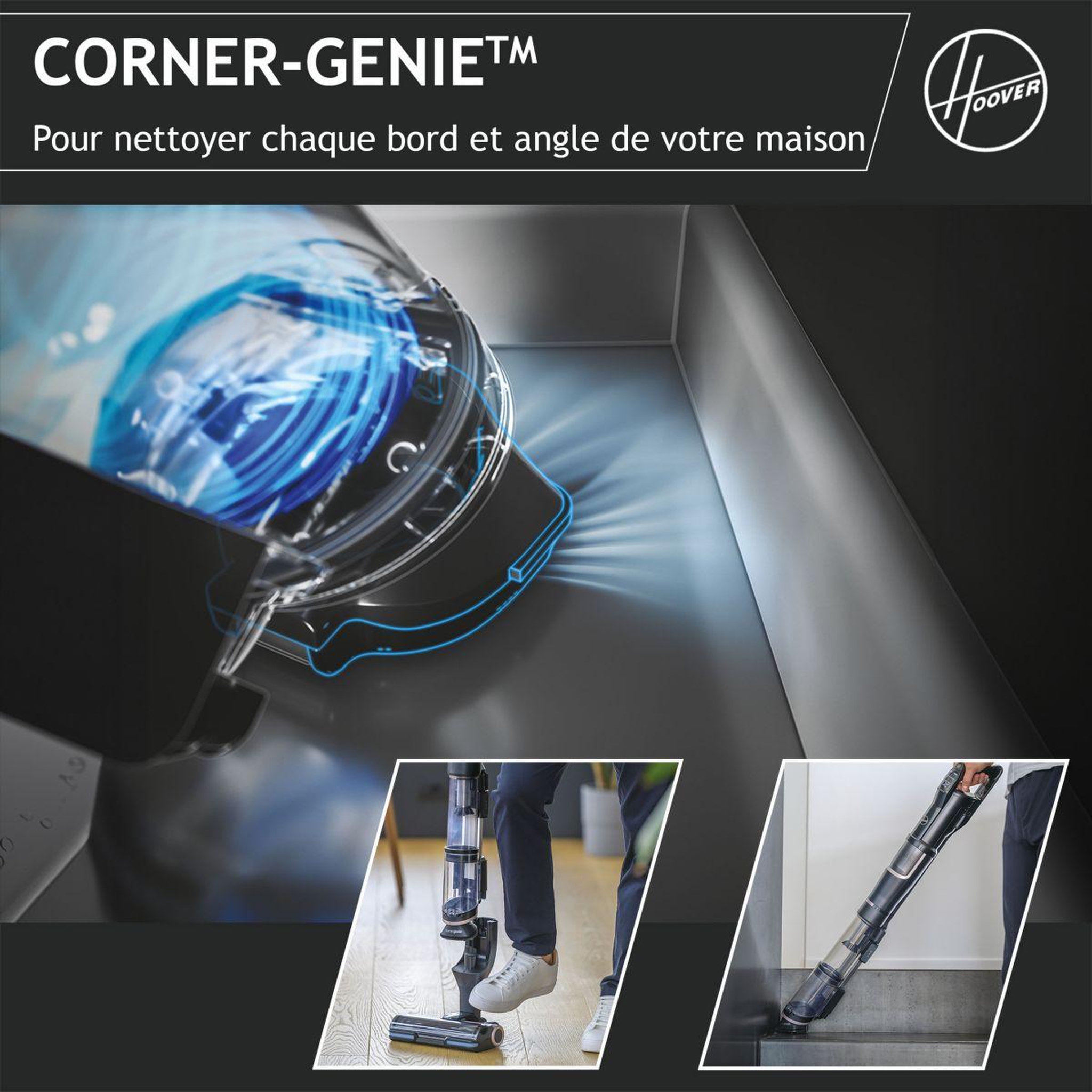 Voir la diapositive 3 : HOOVER Aspirateur balai HFX10P
